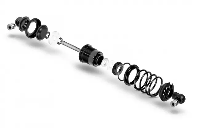 XRAY XLP Alu Shock Absorber-Set - Black (2) - Latera Racing